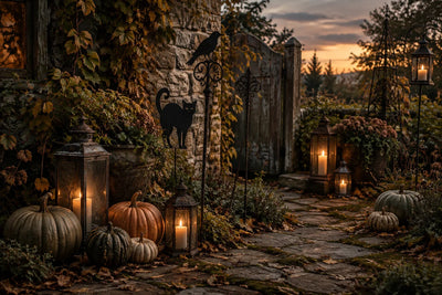 Halloween-dekoration för trädgården i vintagestil