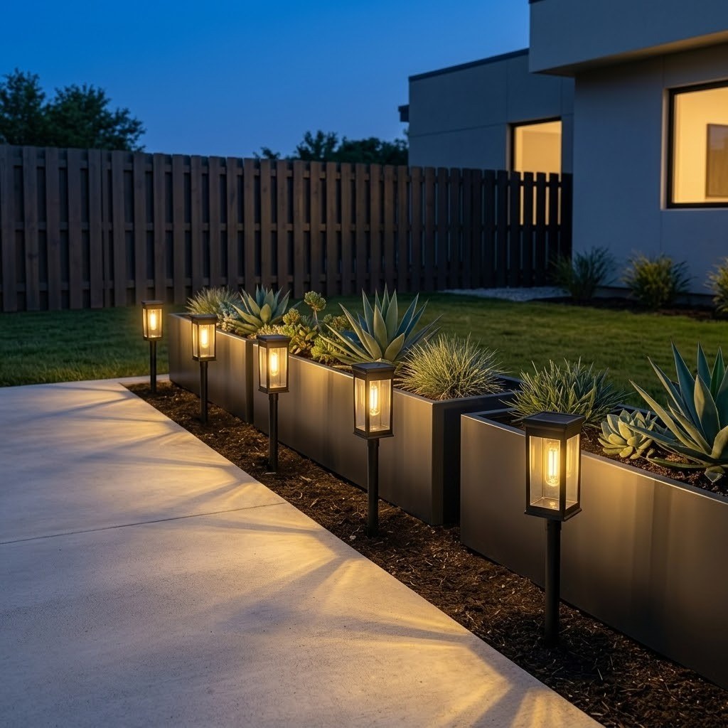 Solar Powered Lawn & Garden Lights – Waterproof Warm LED Ambience
