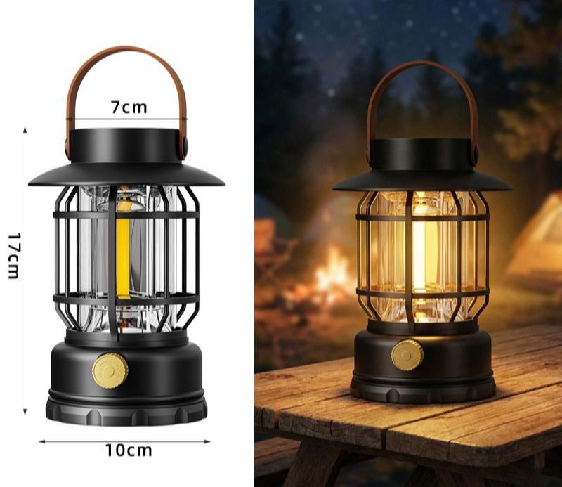 4-in-1 Collapsible Solar Camping Lantern – Pop-Up LED Tent Light, Flashlight & Emergency Power Bank