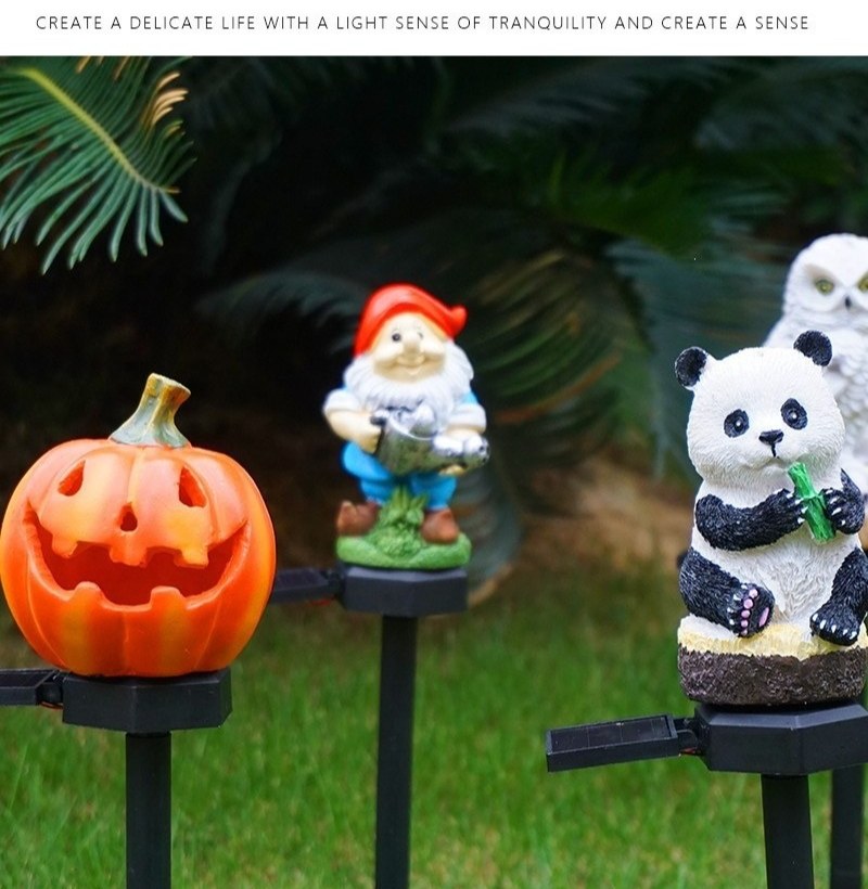 Luminous Storybook Animal Solar Stakes – Hand-Painted Resin Garden Pathway Lights (10 Styles)