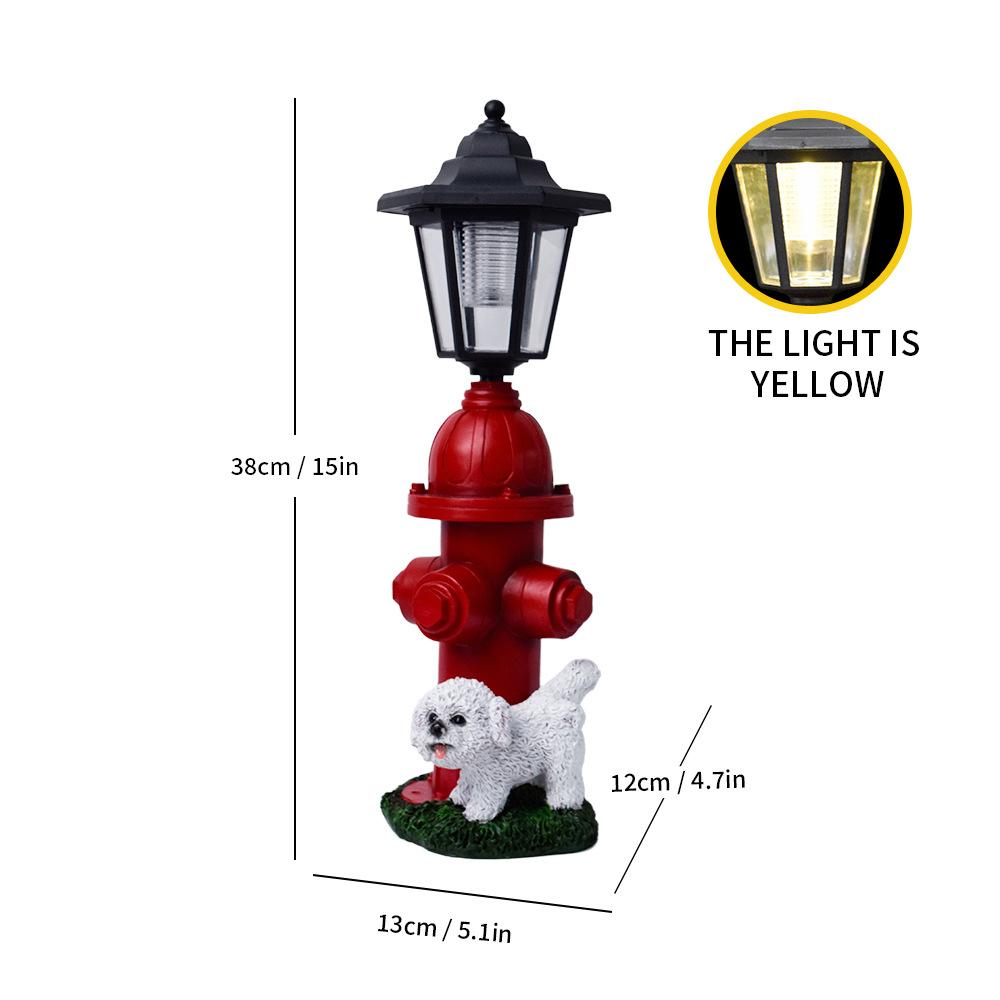 Storybook Solar Animal Garden Statues – Hand-Painted Resin Sculptures with Auto-Charging LED Lanterns
