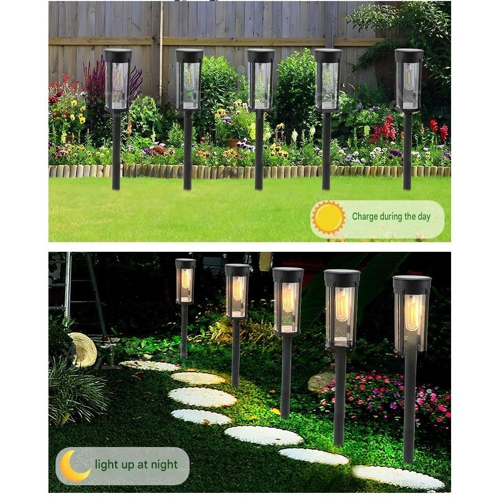 Solar Powered Lawn & Garden Lights – Waterproof Warm LED Ambience