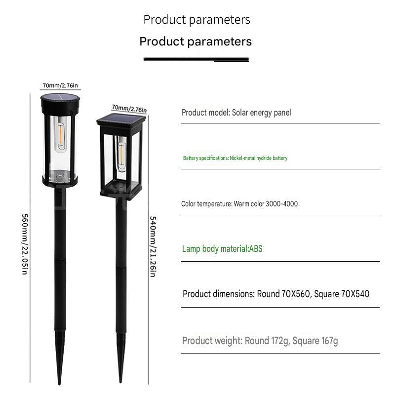 Solar Powered Lawn & Garden Lights – Waterproof Warm LED Ambience