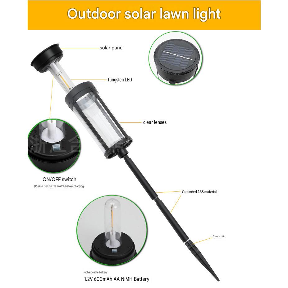 Solar Powered Lawn & Garden Lights – Waterproof Warm LED Ambience