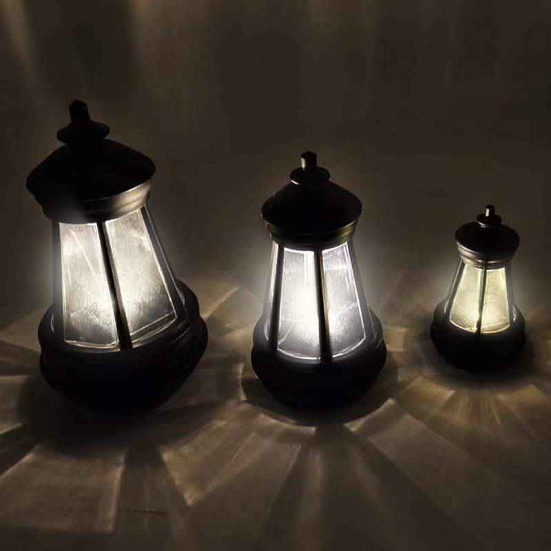 Miniature Solar Hanging Lantern – Replacement Garden Statue Light & Fairy Decor (3 Sizes)