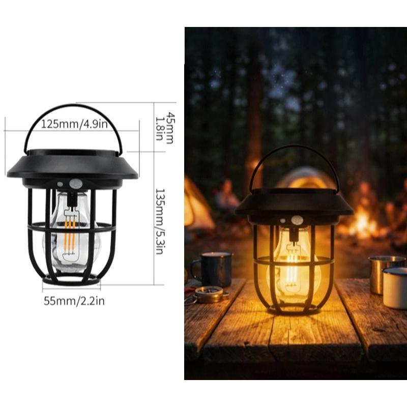 4-in-1 Collapsible Solar Camping Lantern – Pop-Up LED Tent Light, Flashlight & Emergency Power Bank