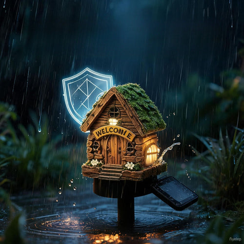 Luminous Storybook Fairy Houses – Solar-Powered Resin Garden Pathway Stakes (5 Styles)