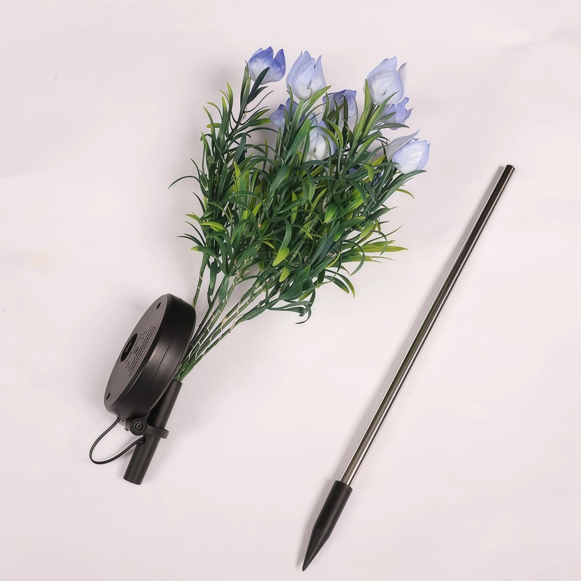 Luminous Gardenia Solar Pathway Lights – Waterproof Blooming Flower Garden Stakes