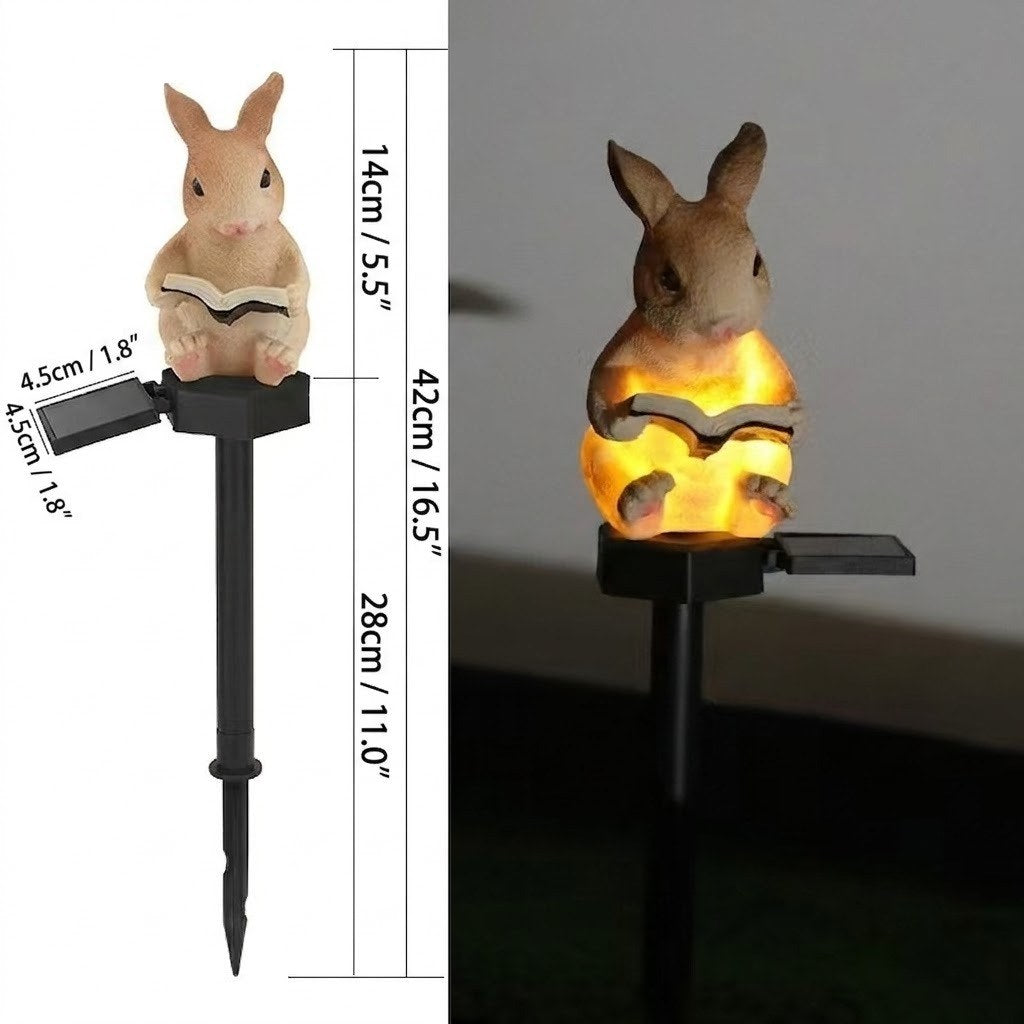 Luminous Storybook Animal Solar Stakes – Hand-Painted Resin Garden Pathway Lights (10 Styles)