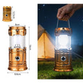 4-in-1 Collapsible Solar Camping Lantern – Pop-Up LED Tent Light, Flashlight & Emergency Power Bank