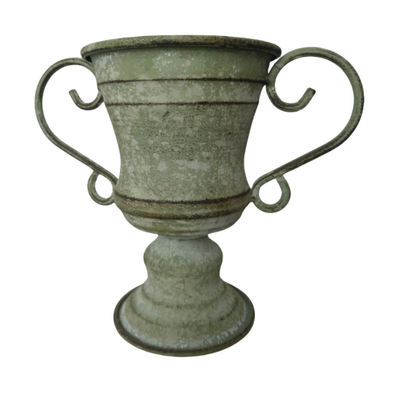 Iconic Trophy Silhouette – Inspired by classic 19th-century French garden urns, this elegant cup-and-pedestal shape instantly elevates standard plant displays.