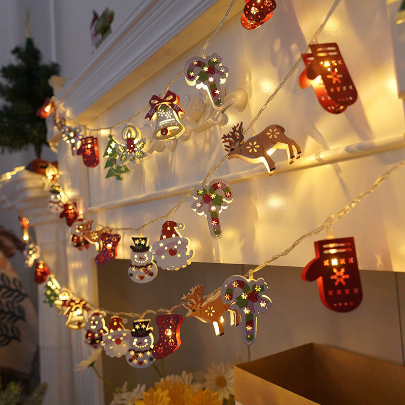Festive Holiday LED String Lights – 3 Meter Glowing Christmas Characters (Battery or USB)