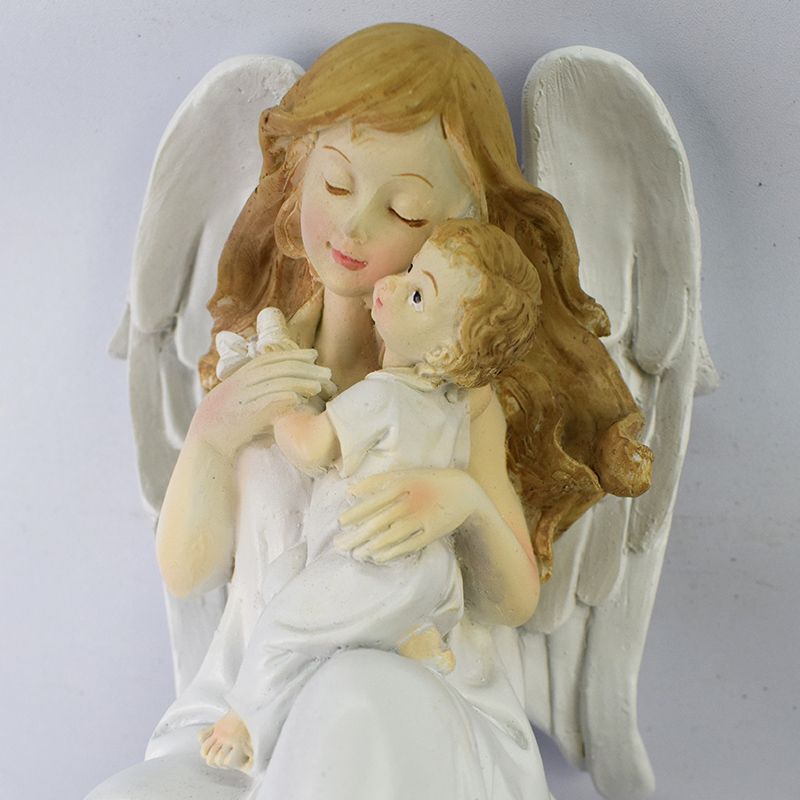 Luminous Guardian Angel Solar Stakes – Hand-Painted Resin Memorial & Garden Lights (4 Styles)