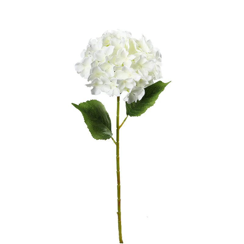 Lifelike Faux Hydrangea Stems – Romantic Artificial Silk Flowers (Set of 5 Large Blooms)