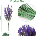 Lifelike Faux Lavender Bundles – UV-Resistant Artificial Window Box Flowers (Set of 20 Stems)