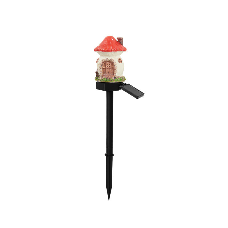 Luminous Storybook Fairy Houses – Solar-Powered Resin Garden Pathway Stakes (6 Styles)