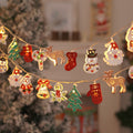 Festive Holiday LED String Lights – 3 Meter Glowing Christmas Characters (Battery or USB)