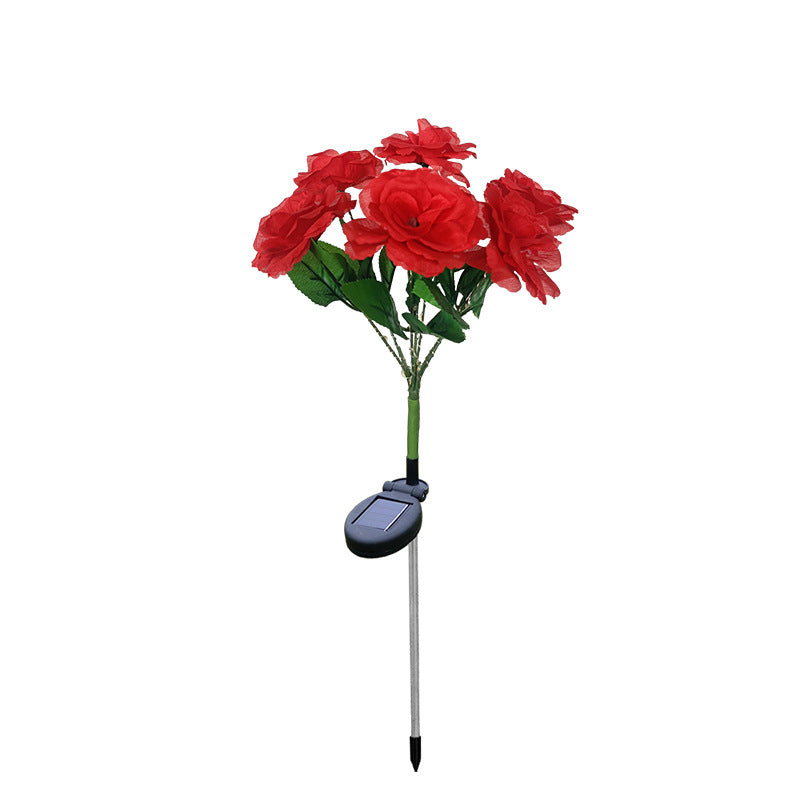 Luminous Solar Rose Garden Stakes – Waterproof Lifelike LED Flower Pathway Lights (Set of 2)