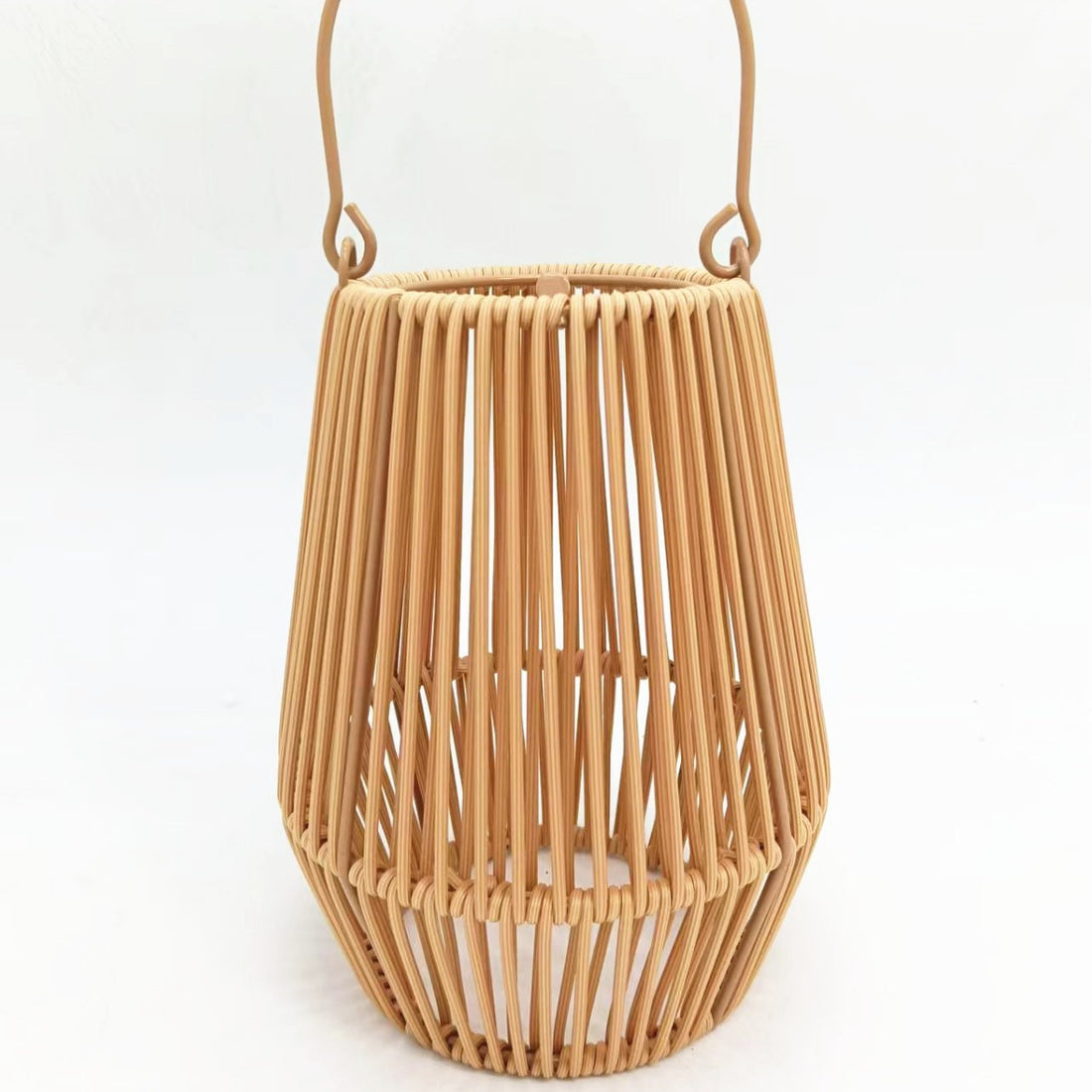 Solar Woven Rattan Lanterns – Boho Outdoor Table & Hanging Lights (Set of 2)