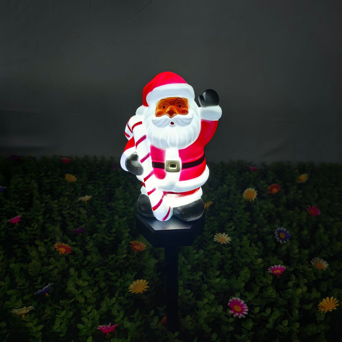 Luminous Retro Christmas Friends – 3D Glowing Solar Pathway Stakes (Set of 2)