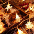 3Pcs9M [Snowflake Elk Christmas Tree] Mixed, warm white