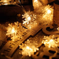 3Pcs9M snowflake, warm white
