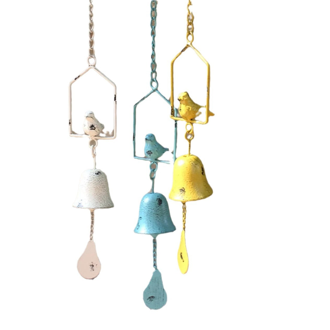 Rustic Cast Iron Hanging Garden Bells & Wind Chimes