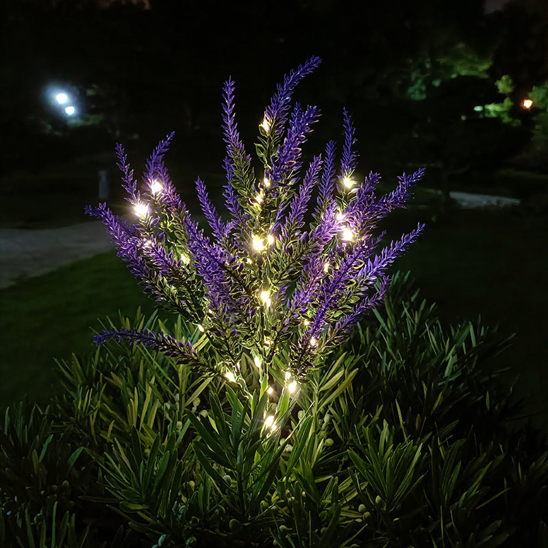 Luminous Solar Lavender & Heather Pathway Lights – Waterproof Glowing Garden Stakes (Set of 2)