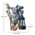 Wall-Mounted Koala with Lantern