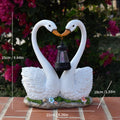 BY25111 chandelier couple white swan