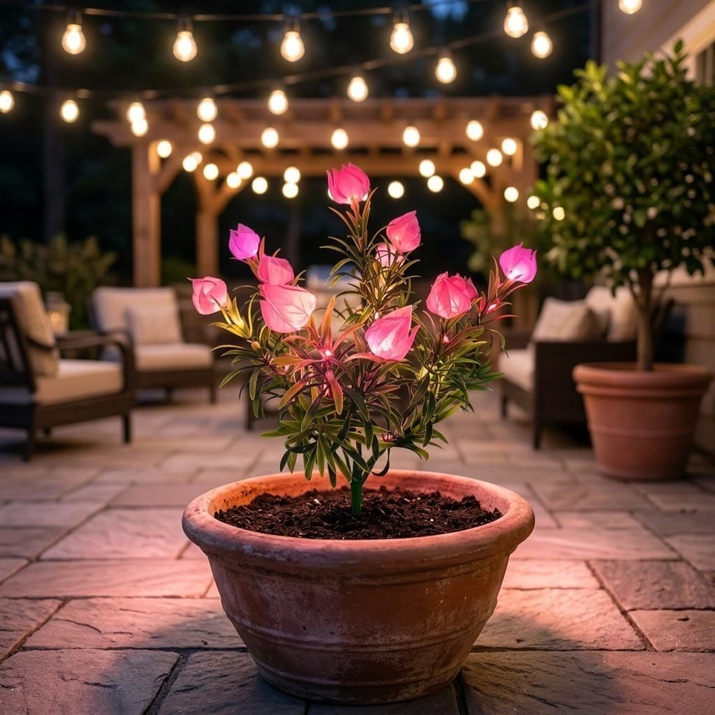 Luminous Gardenia Solar Pathway Lights – Waterproof Blooming Flower Garden Stakes