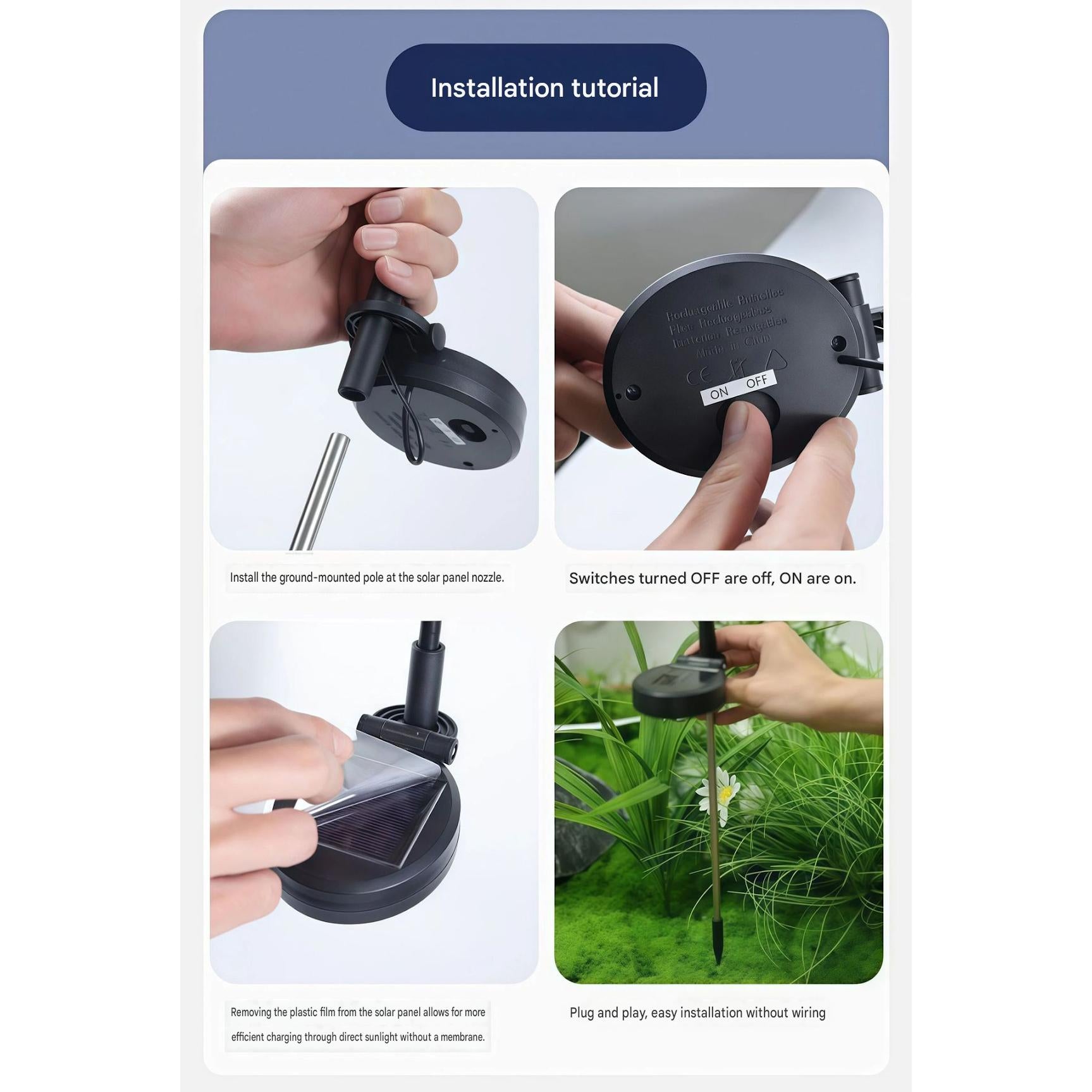 Luminous Gardenia Solar Pathway Lights – Waterproof Blooming Flower Garden Stakes