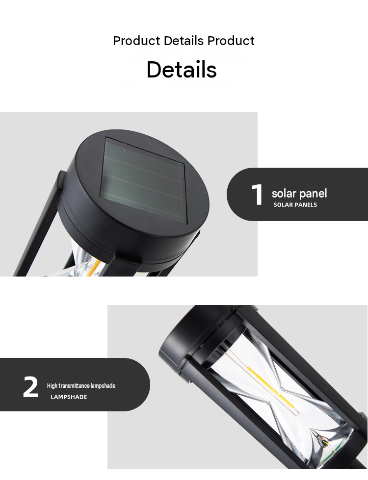 Luminous Vintage Solar Lights – Edison Filament & Flame Outdoor Lanterns (Stake & Wall Mount Styles)