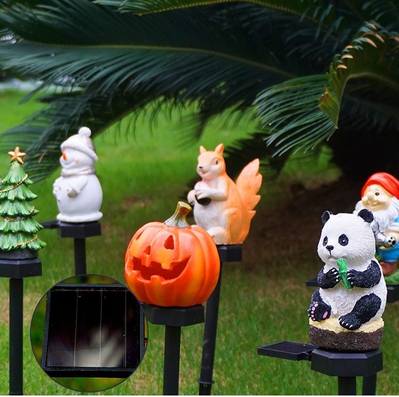 Luminous Storybook Animal Solar Stakes – Hand-Painted Resin Garden Pathway Lights (10 Styles)