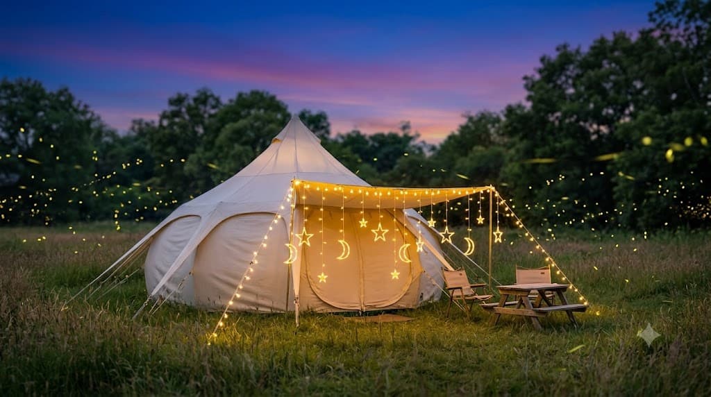 Celestial Solar Curtain Lights – Waterproof Star & Moon Outdoor Fairy Lights with Remote (11.5 ft)