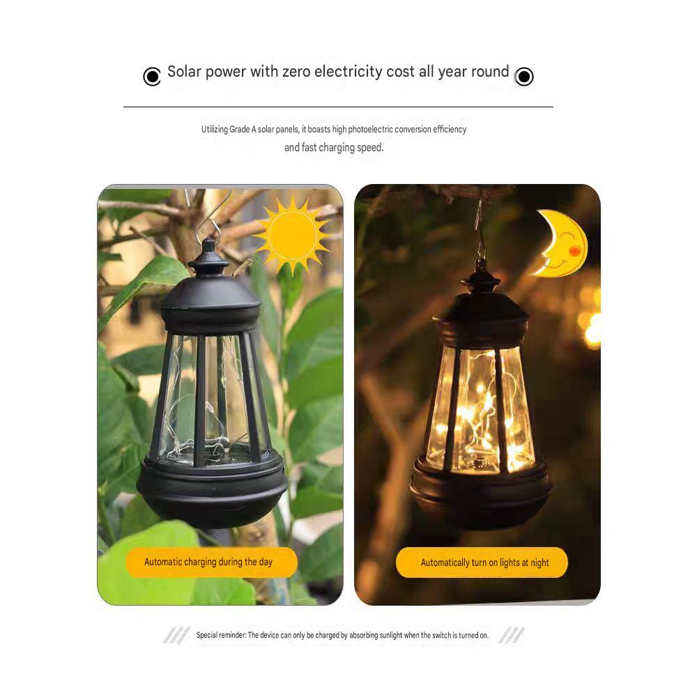 Miniature Solar Hanging Lantern – Replacement Garden Statue Light & Fairy Decor (3 Sizes)