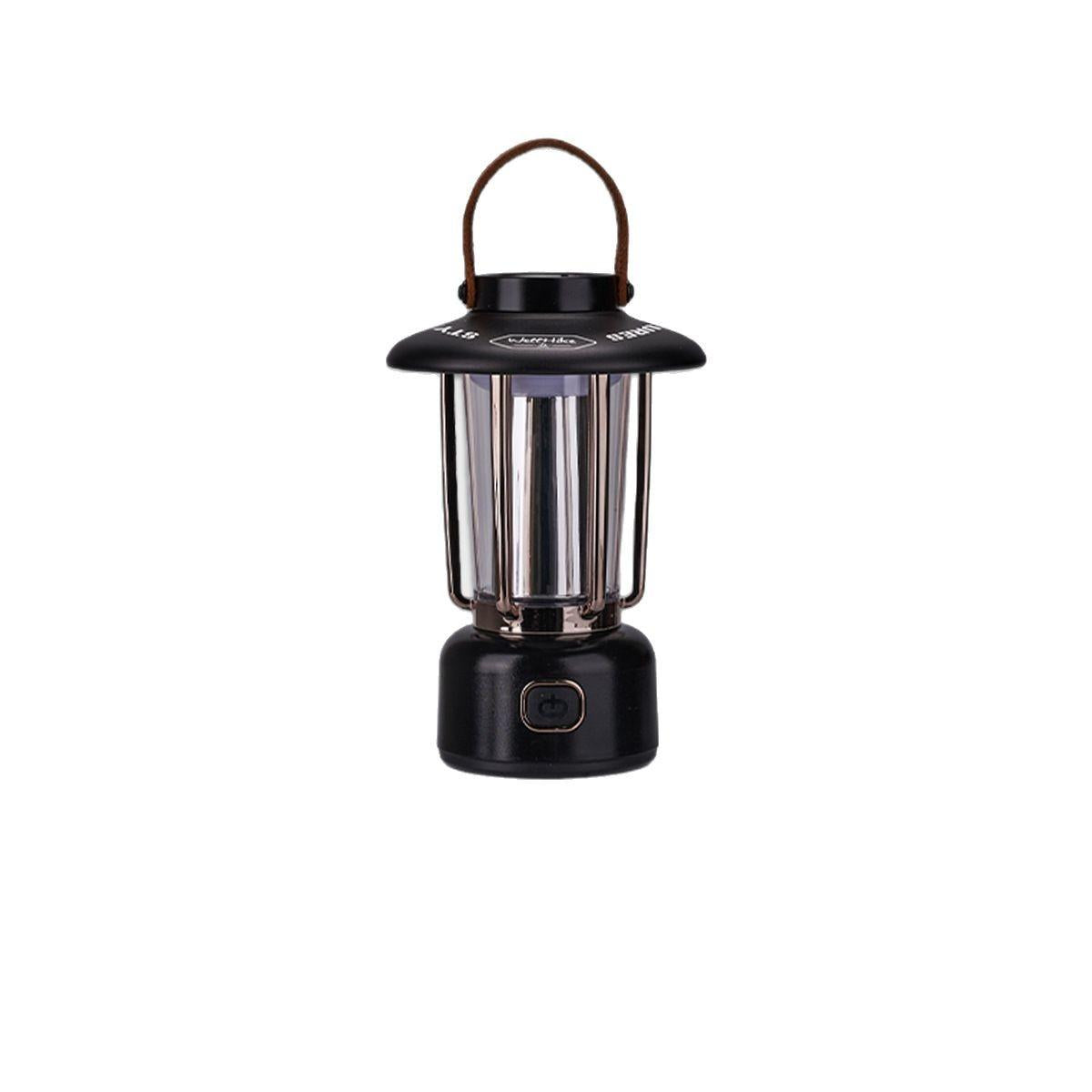 Retro Camping Lantern Warm Ambient Light USB Rechargeable Cafe Table Lamp